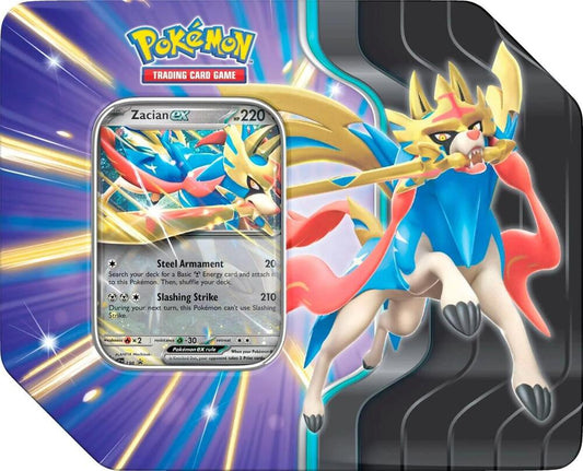 Zacian Slashing Legends Tin